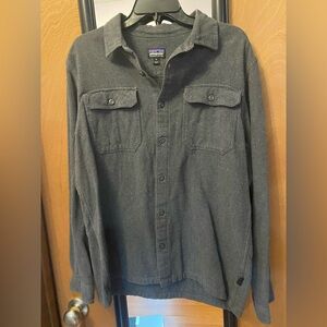Patagonia Men's Dark Gray Button-Front Shirt